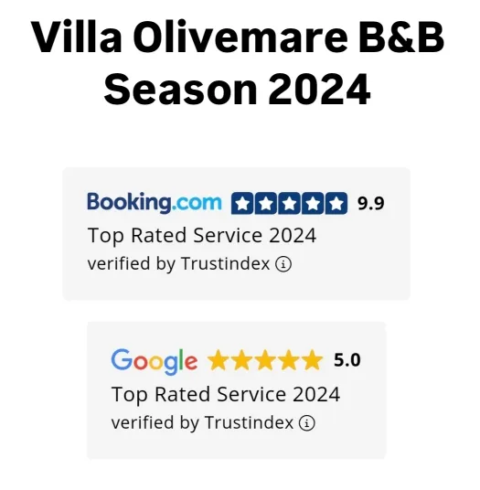 Villa Olivemare, a top-rated B&B Tuscany in Pietrasanta Tuscany